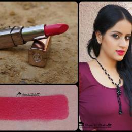 L'Oreal Color Riche Moist Matte Raspberry Syrup Lipstick Review & Swatches: MAC All Fired Up Dupe