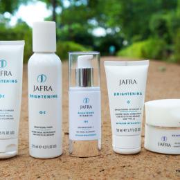 JAFRA Brightening Range- Cleanser, Toner, Skin Brightener & Night Cream Review