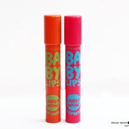 Maybelline Baby Lips Candy Wow Raspberry & Orange Review, Swatches & Price India