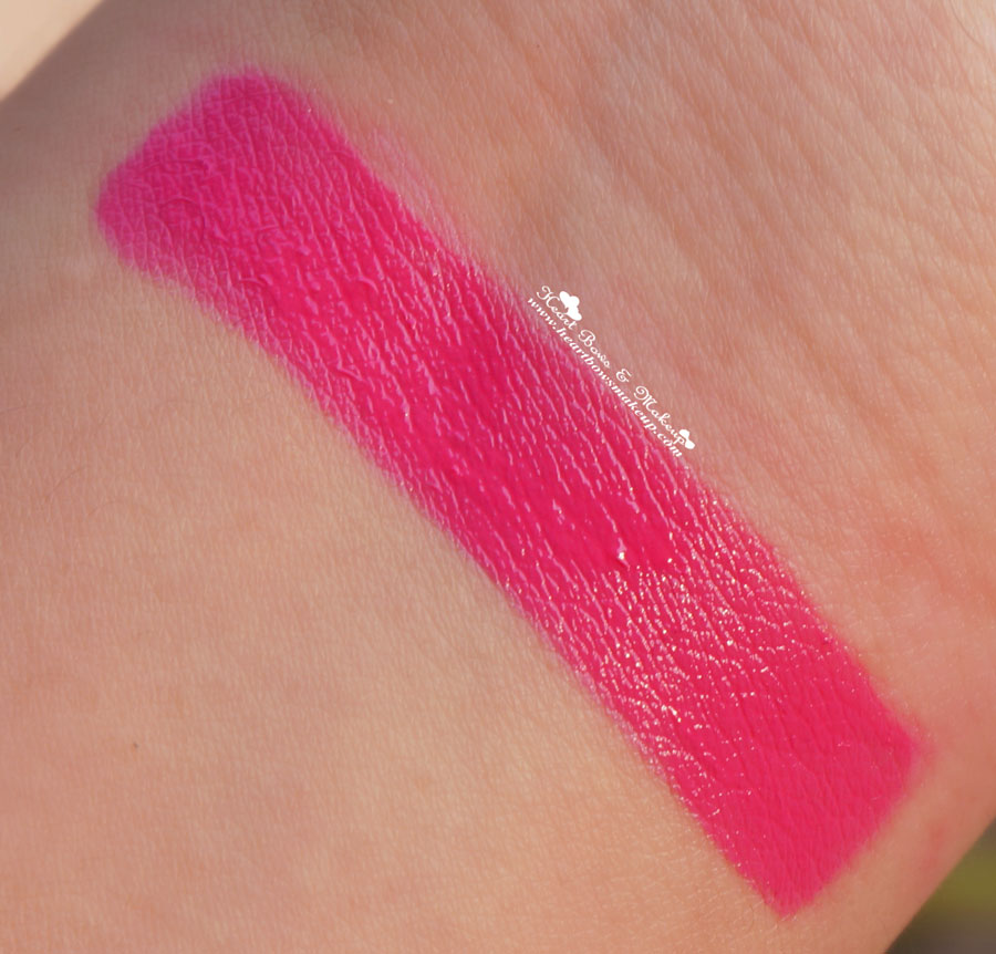maybelline pink alert lipstick pow 2 swatch