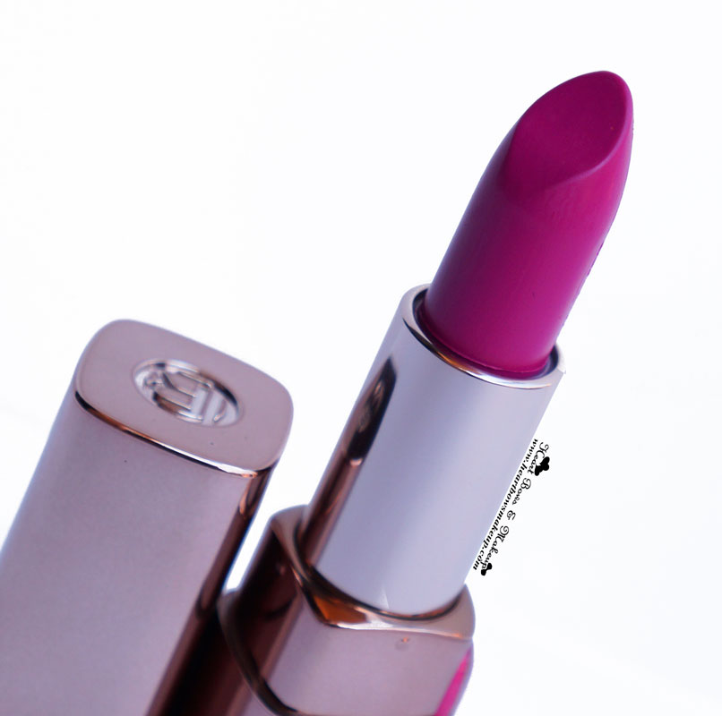 LOreal Moist Matte Glamor Fuchsia Lipstick Review Swatches Price India