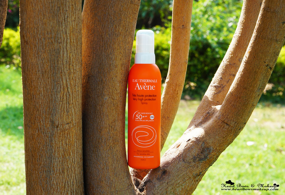 Avene Very High Protection SPF 50+ Spray Sunscreen Review - Heart