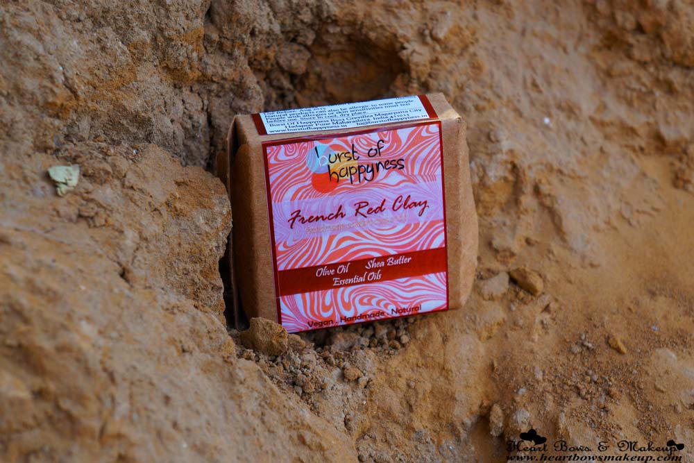 Burst Of Happyness French Red Clay Soap Review & Price