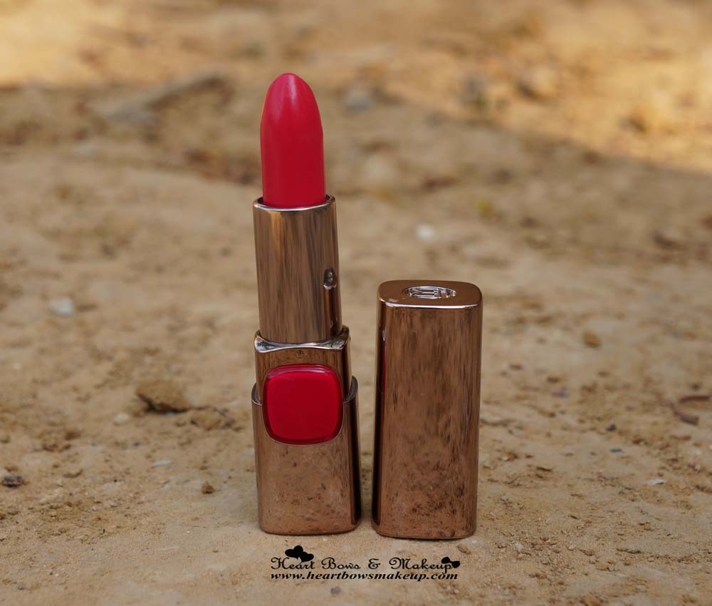 Loreal Moist Matte Lipstick Raspberry Syrup Review India