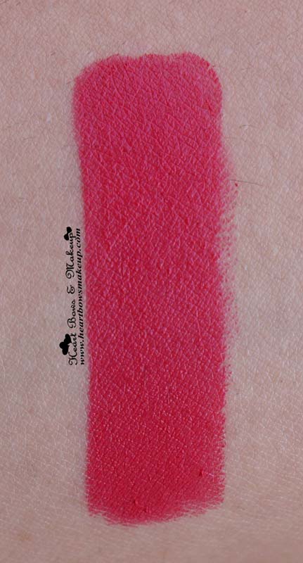 Loreal Moist Matte Raspberry Syrup Lipstick Swatch & Review: MAC All Fired Up Dupe
