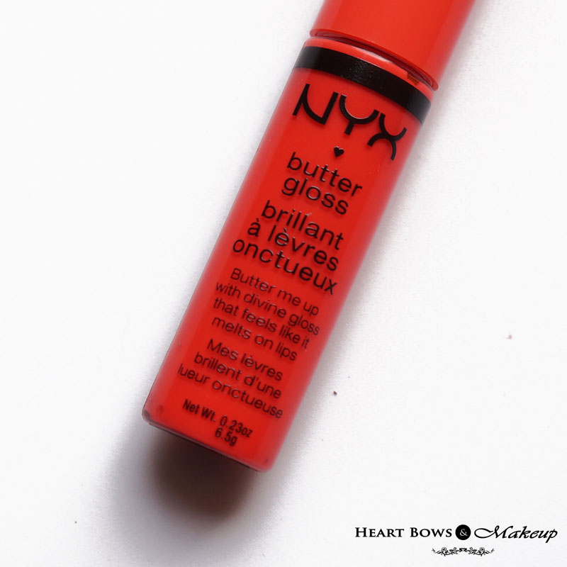 NYX Butter Gloss Peach Cobbler Review & Swatches