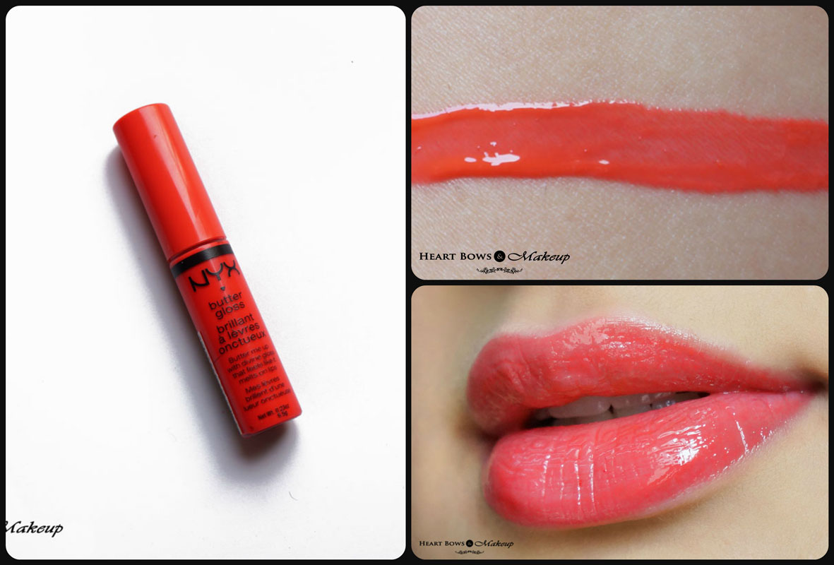 NYX Butter Gloss Peach Cobbler Review, Swatches, Price & Buy Online India
