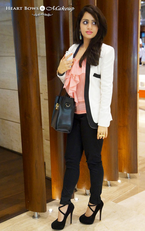 Indian Makeup Blog: Outfit Of The Day- Power Dressing feat H&M, Daniel Wellington, Addons & Zotiqq