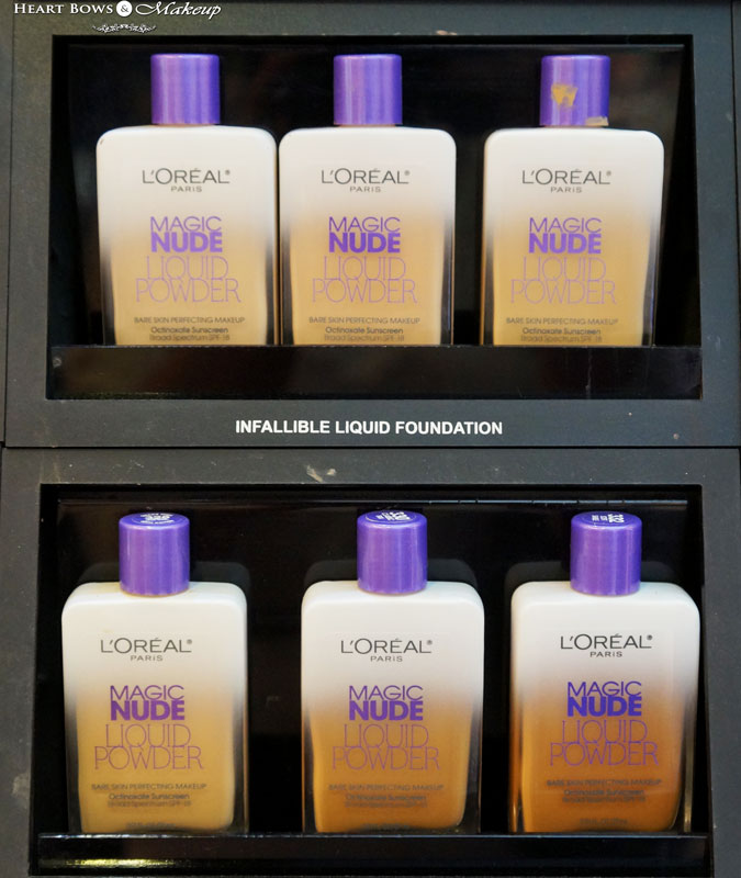 Loreal Magic Nude Liquid Powder Foundation Swatches Shades. mineral liquid ...