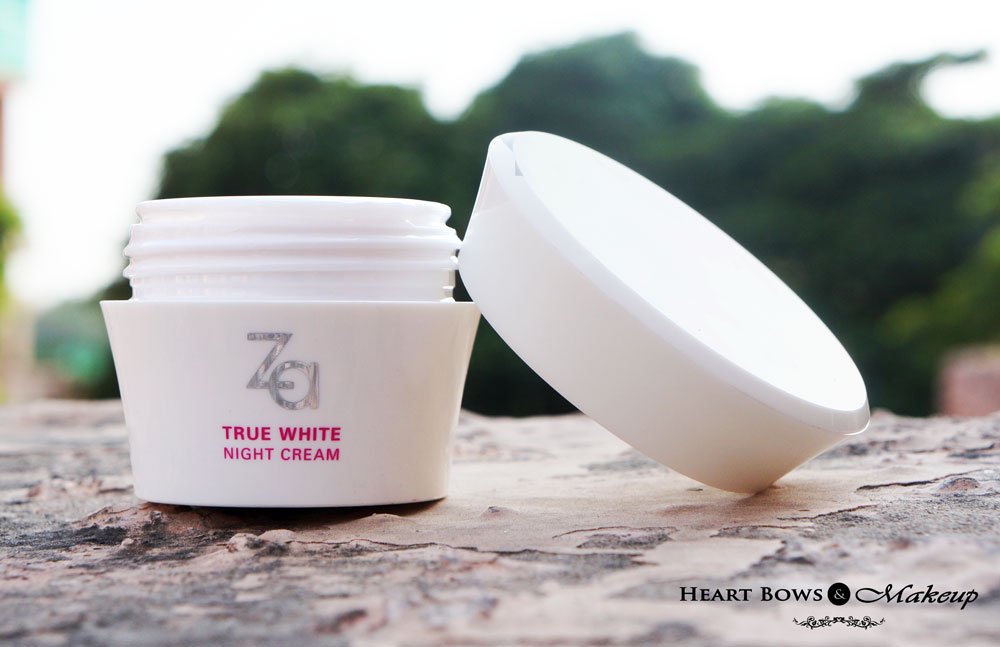 ZA True White Night Cream Review: Best Nigh Cream For Combination-Oily Skin