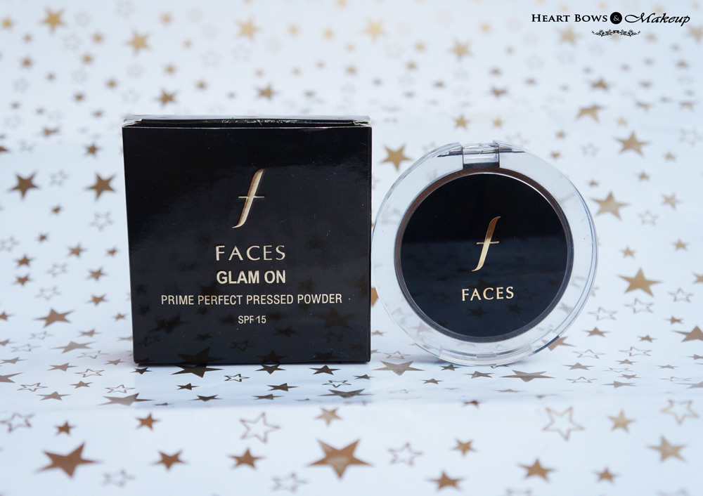 Faces Canada Glam On Prime Perfect Pressed Powder 01 Ivory Review, Swatches & Price India