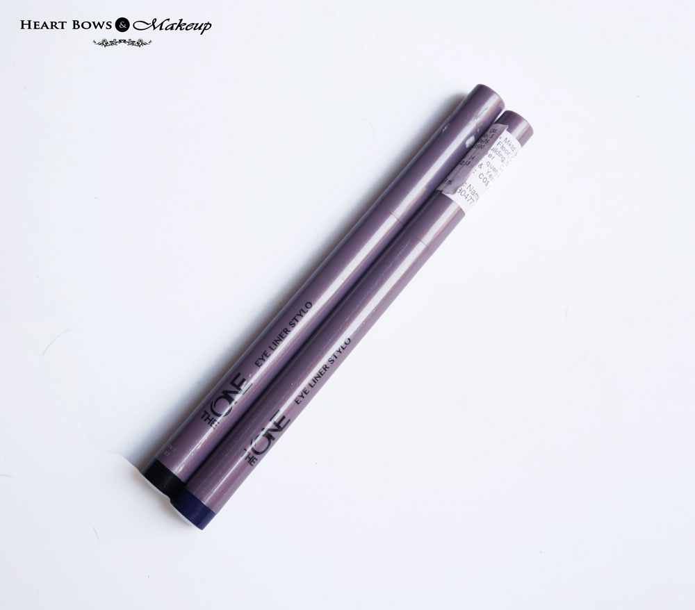Oriflame The ONE Eye Liner Stylo Black & Blue Review, Swatches & Price India