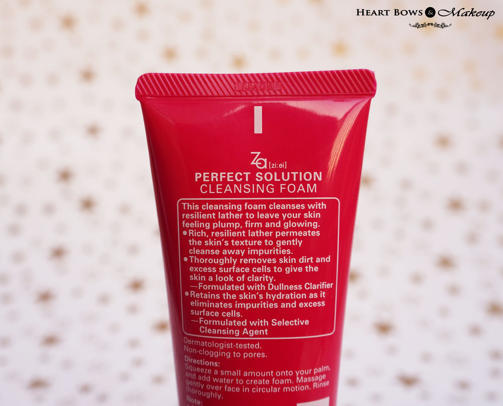 ZA Anti Aging Face Wash Review & Price India