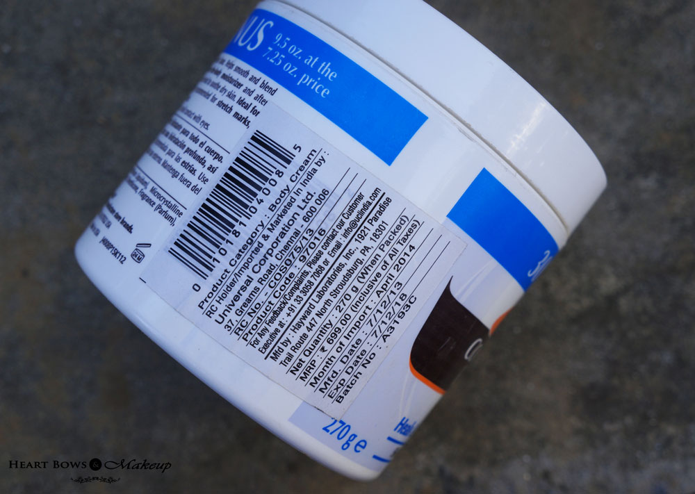 Palmer's Cocoa Body Butter Review & Price India