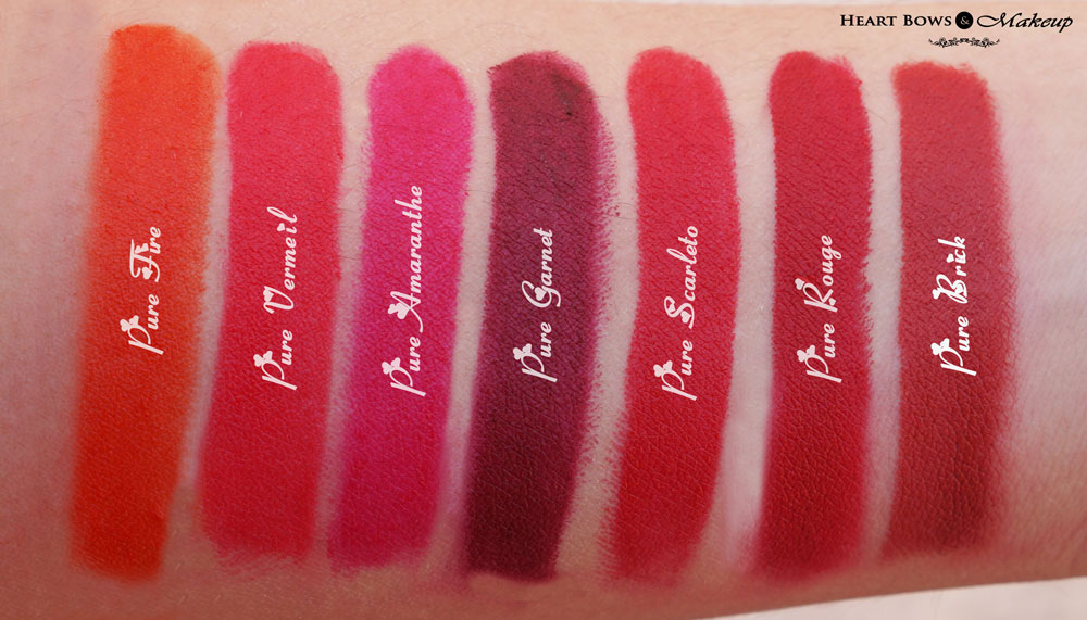 New LOreal Collection Star Red Lipsticks Swatches, Shades & Review: Pur...