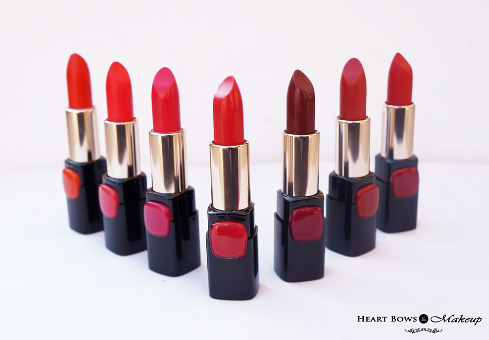 New LOreal Pure Reds Lipsticks by Sonam Kapoor, Aishwarya Rai & Freida Pinto