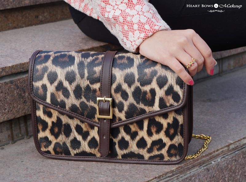 Chic Leopard Print Sling Bag by StalkBuyLove & Zotiqq Ring