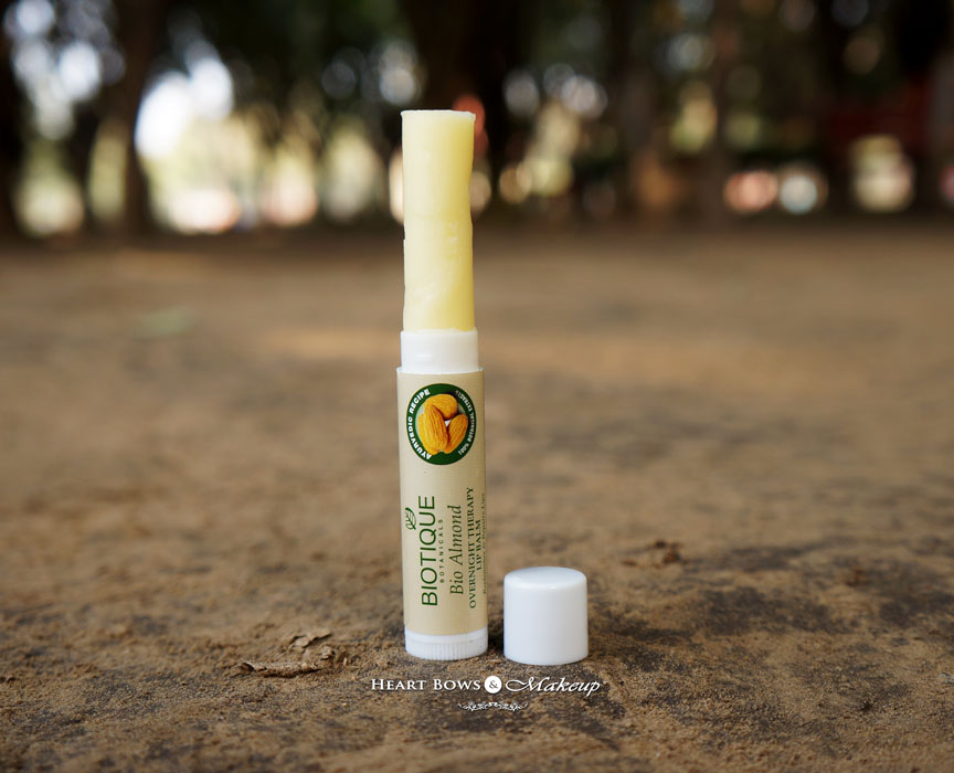 Biotique Bio Almond Lip Balm Review: Best Lip Balm ij India For Dry Lips