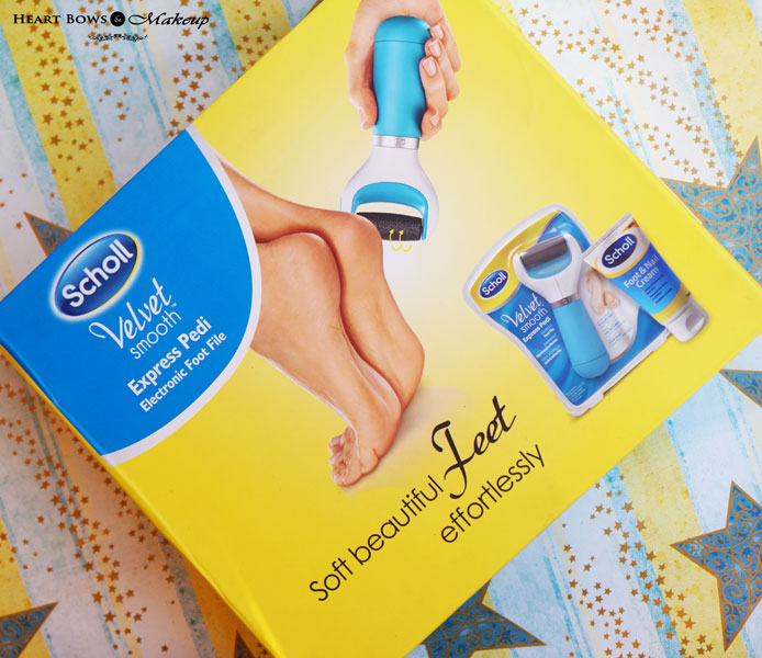 Verslinden raken resterend Scholl Velvet Smooth Express Pedi Electronic Foot File Review, Price & Buy  India - Heart Bows & Makeup