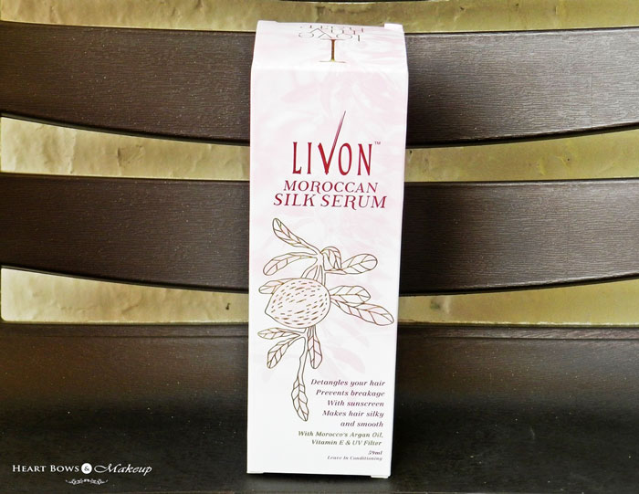 Livon Moroccan Silk Serum Review, Price & Buy Online India - Heart Bows &  Makeup