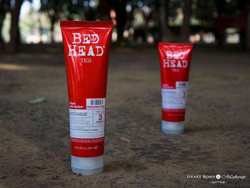 TIGI Bed Head Urban Anti-Dotes Resurrection & Review - Heart Bows Makeup