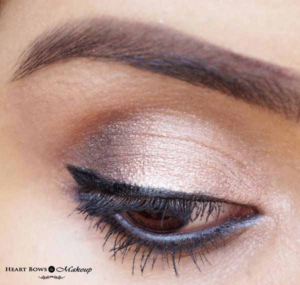 How to apply the Maybelline Colossal Colored Kohl Smoked Silver as an eyeshadow!