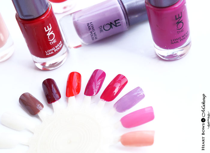 Oriflame The ONE Long Wear Nail Polishes Review, Swatches & Shades - Heart  Bows & Makeup