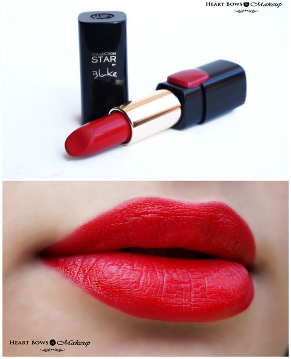 L'Oreal Paris Collection Star Red Pure Scarleto Lipstick Swatches Review