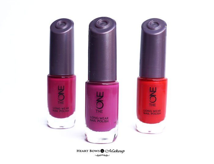 Oriflame The ONE Long Wear Nail Polish Fuchsia Allure, Night Orchid & Red Sky At Night Review