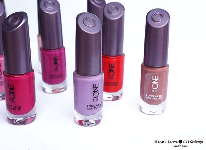 Oriflame The ONE Nail Polish Review, Shades & Swatches