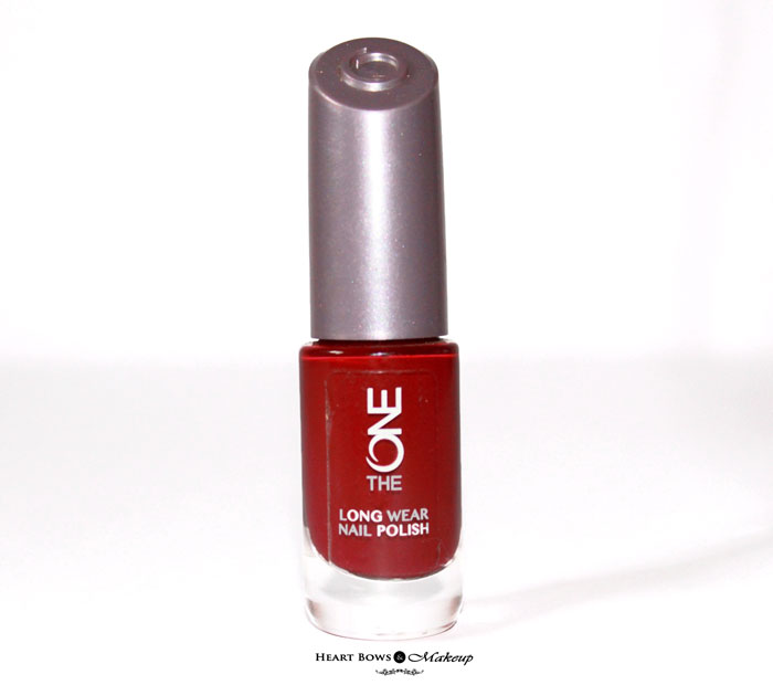 Oriflame The ONE Nail Polish Ruby Rouge Review Swatches Price India