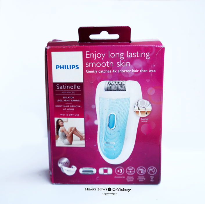Philips Satinelle Advanced Epilator BRE210 Review, Price & Buy India -  Heart Bows & Makeup