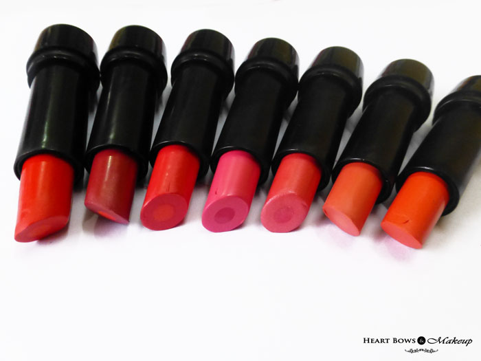 Elle 18 Color Boost Lipstick Shades Review Swatches