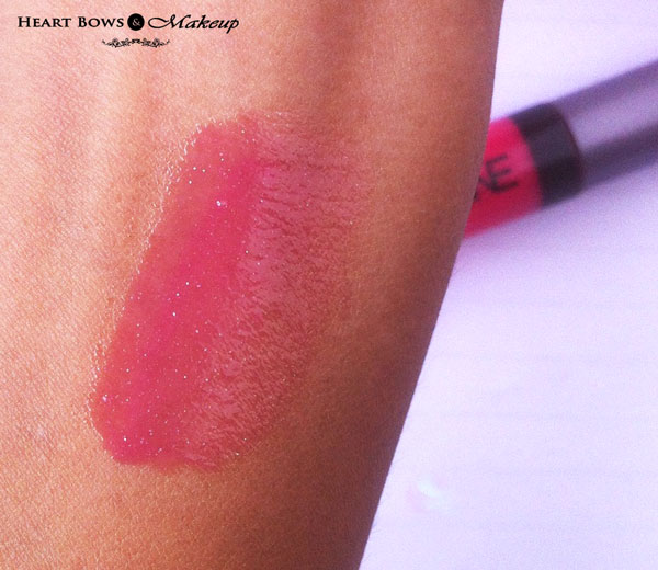 Oriflame Colour Unlimited Lip Gloss Very Fuchsia Swatches Review