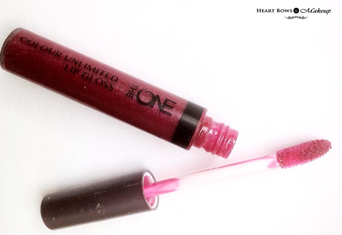 Oriflame The ONE Colour Unlimited Lip Gloss Plum Beyond Review Swatches Price India