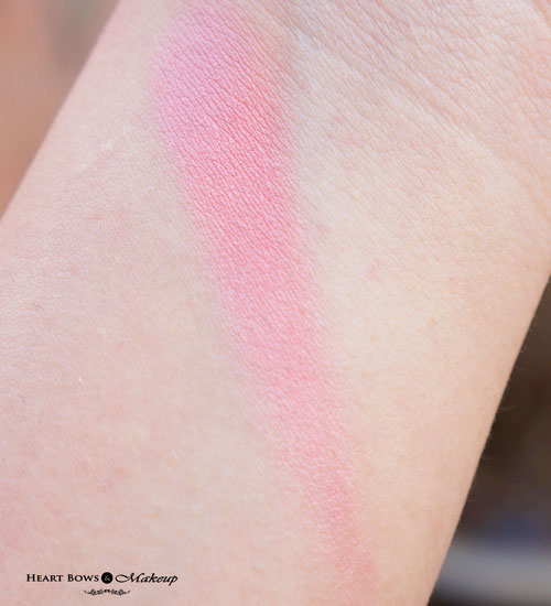 Faces Glam On Perfect Blush Coral Pink Swatch Review