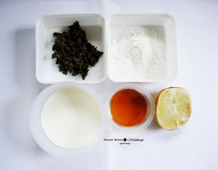 Mask green tea honey rice flour 3 Ways