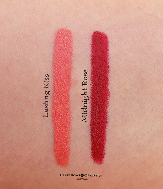 Faces Ultime Pro Matte Lip Crayon Lasting Kiss Midnight Rose Swatches Review