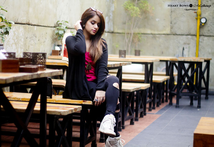 Indian Fashion Blog OOTD Girly Yet Grungy