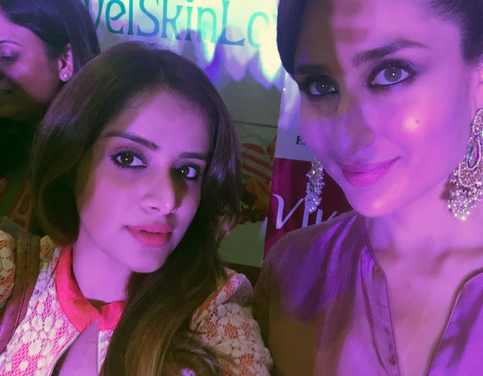 Lisha Batta Of Heart Bows & Makeup With Kareena Kapoor