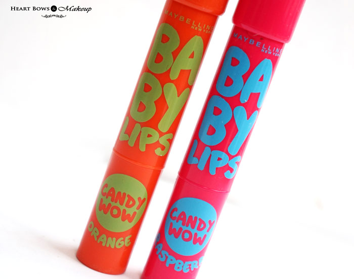 Maybelline Baby Lips Candy Wow Orange Raspberry Lip Balm Review Shades
