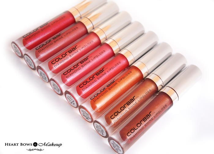 Colorbar Diamond Shine Lipglosses Review Swatches Price