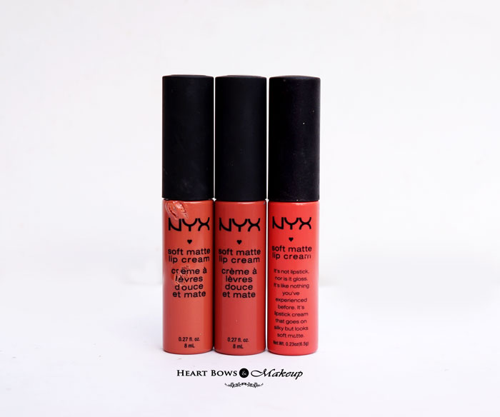 NYX Soft Matte Lipcream Zurich Cannes Antwerp Review Swatches Price Buy Online India