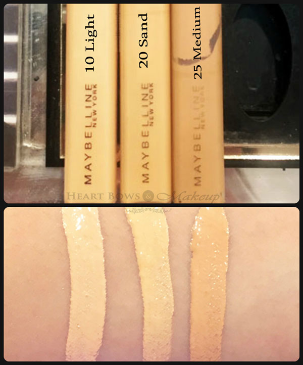 New Maybelline Fit Me Concealers Review Swatches Price India