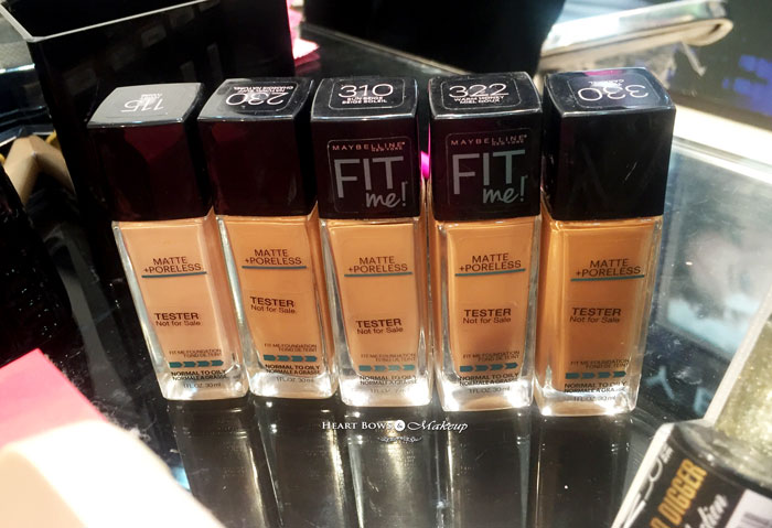 New Maybelline Fit Me Foundation Swatches Shades Buy Online India