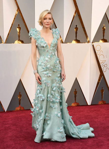 Oscars 2016 Best Dressed List Cate Blanchett Red Carpet Dress