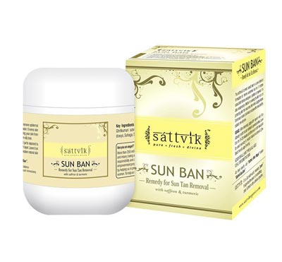 Best Sun Tan Removal Cream India Sattvik Sun Ban Remedy Review