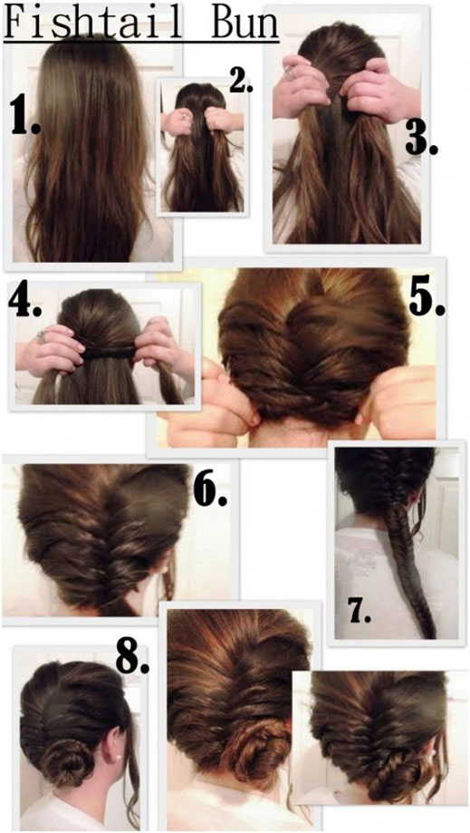 messy hair side bun tutorial