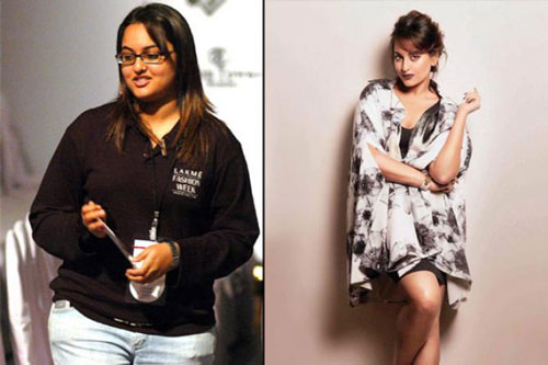 Best Bollywood Celebrities Transformation Sonakshi Sinha Before After Weight Loss