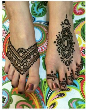 Easy Mehendi Designs For Feet